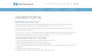 Health New England Member Portal
