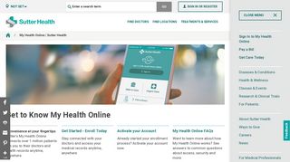 My Health Online | Sutter Health
