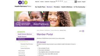 KidzPartners CHIP Member Login | Health Partners Plans