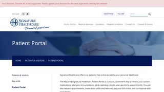 Patient Portal - Signature Healthcare