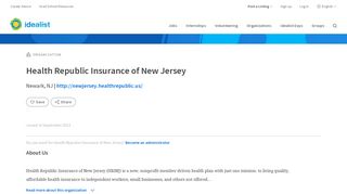 Health Republic Insurance of New Jersey - Idealist