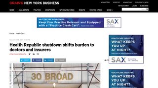 Health Republic shutdown shifts burden to doctors and insurers