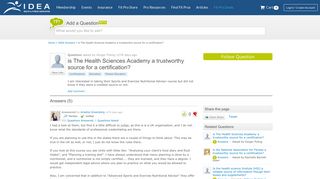 is The Health Sciences Academy a trustworthy source for a ...