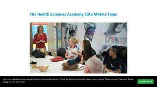 Dame Kelly Holmes Trust | The Health Sciences Academy Elite Athlete ...
