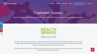 Health Service Discounts | Return Path
