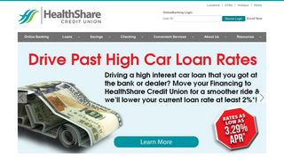 HealthShare Credit Union: Home