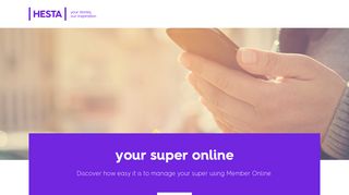 Your super online - Hesta