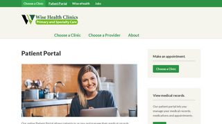 Patient Portal | Wise Health Clinics