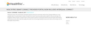 HealthTrio Smart Connect Provider Portal Now Includes InterQual ...