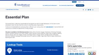 New York - Essential Plan - Plan Detail