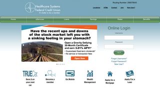 Healthcare Systems Federal Credit Union: Home