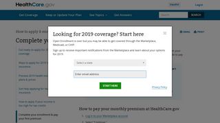 Complete your enrollment & pay your first premium | HealthCare.gov