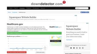Healthcare.gov down? Current outages and problems | Downdetector