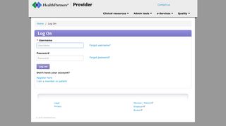 Provider Portal - HealthPartners