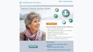 Patient Online Portal - HealthCare Partners