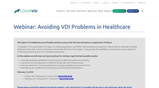 Webinar: Avoiding VDI Problems in Healthcare - Login VSI