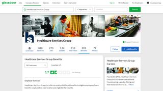 Healthcare Services Group Employee Benefits and Perks | Glassdoor