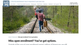 Miss open enrollment? You've got options. | healthinsurance.org