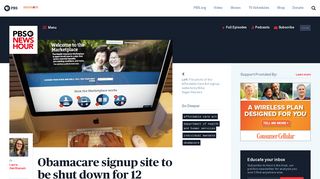 Obamacare signup site to be shut down for 12 hours nearly every ...