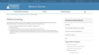 Online Learning — Medical Center Public Site