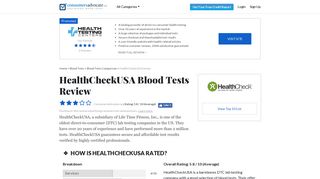 2019 HealthCheckUSA Reviews: Blood Tests