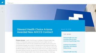 Steward Health Choice Arizona Awarded New AHCCS Contract ...