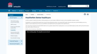 HealtheNet: Better healthcare - eHealth NSW