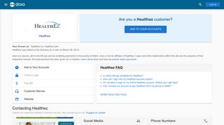 Healthez: Login, Bill Pay, Customer Service and Care Sign-In - Doxo