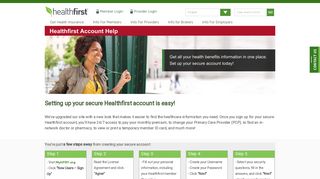Member Portal Help | Health Insurance New York | Healthfirst