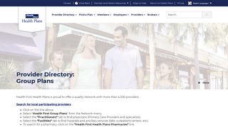 Group Plan Provider Directory | Health First Health Plans