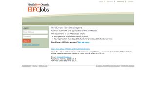 HFOJobs for Employers - HealthForceOntario