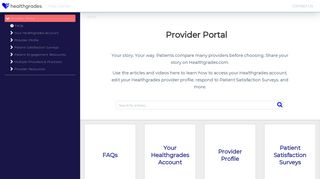 Provider Portal - Help Center - Healthgrades