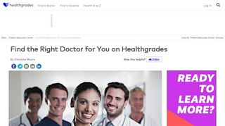 Find the Right Doctor for You on Healthgrades | Healthgrades.com