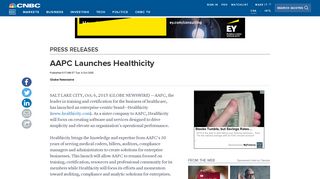 AAPC Launches Healthicity - CNBC.com