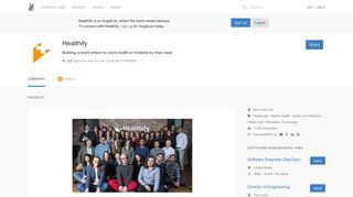 Healthify Careers, Funding, and Management Team | AngelList