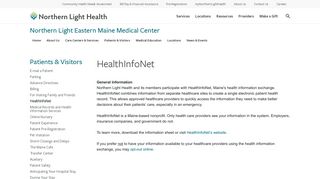 HealthInfoNet - Northern Light Health - Northern Light Eastern Maine ...