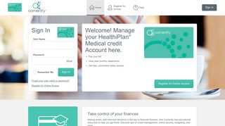 HealthiPlan® Medical credit - Manage your account - Comenity
