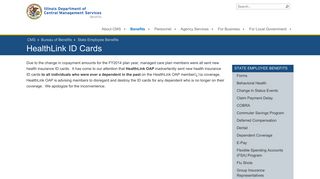 HealthLink ID Cards - State Employee Benefits - Illinois.gov