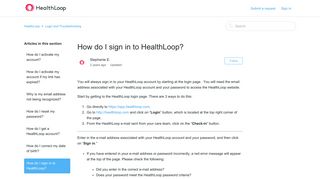 How do I sign in to HealthLoop? – HealthLoop