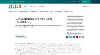 GetWellNetwork Acquires HealthLoop - PR Newswire