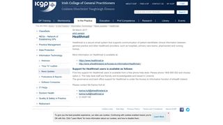 Healthmail - ICGP Web Site - Irish College of General Practitioners