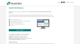 Health Net Brokers - Health Net Individual and Family Plans