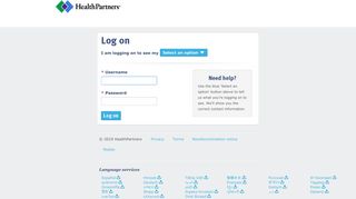 Log on - HealthPartners
