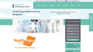 Health Pass NY private health insurance exchange