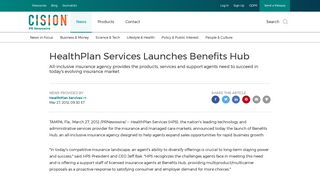 HealthPlan Services Launches Benefits Hub - PR Newswire