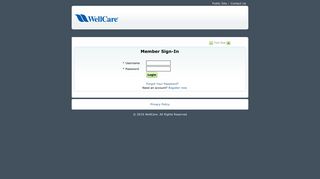 WellCare Health Plans, Inc : Login