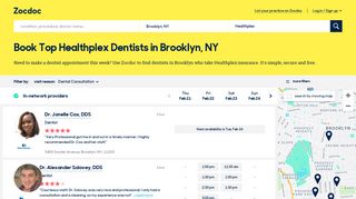 Healthplex Dentists in Brooklyn, NY with Verified Reviews - Book ...