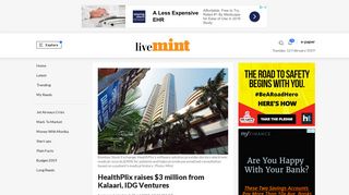 HealthPlix raises $3 million from Kalaari, IDG Ventures - Livemint