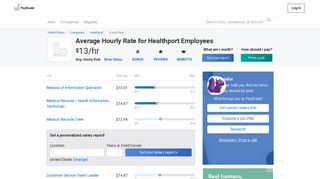 Healthport Wages, Hourly Wage Rate | PayScale