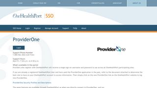 ProviderOne | One Health Port